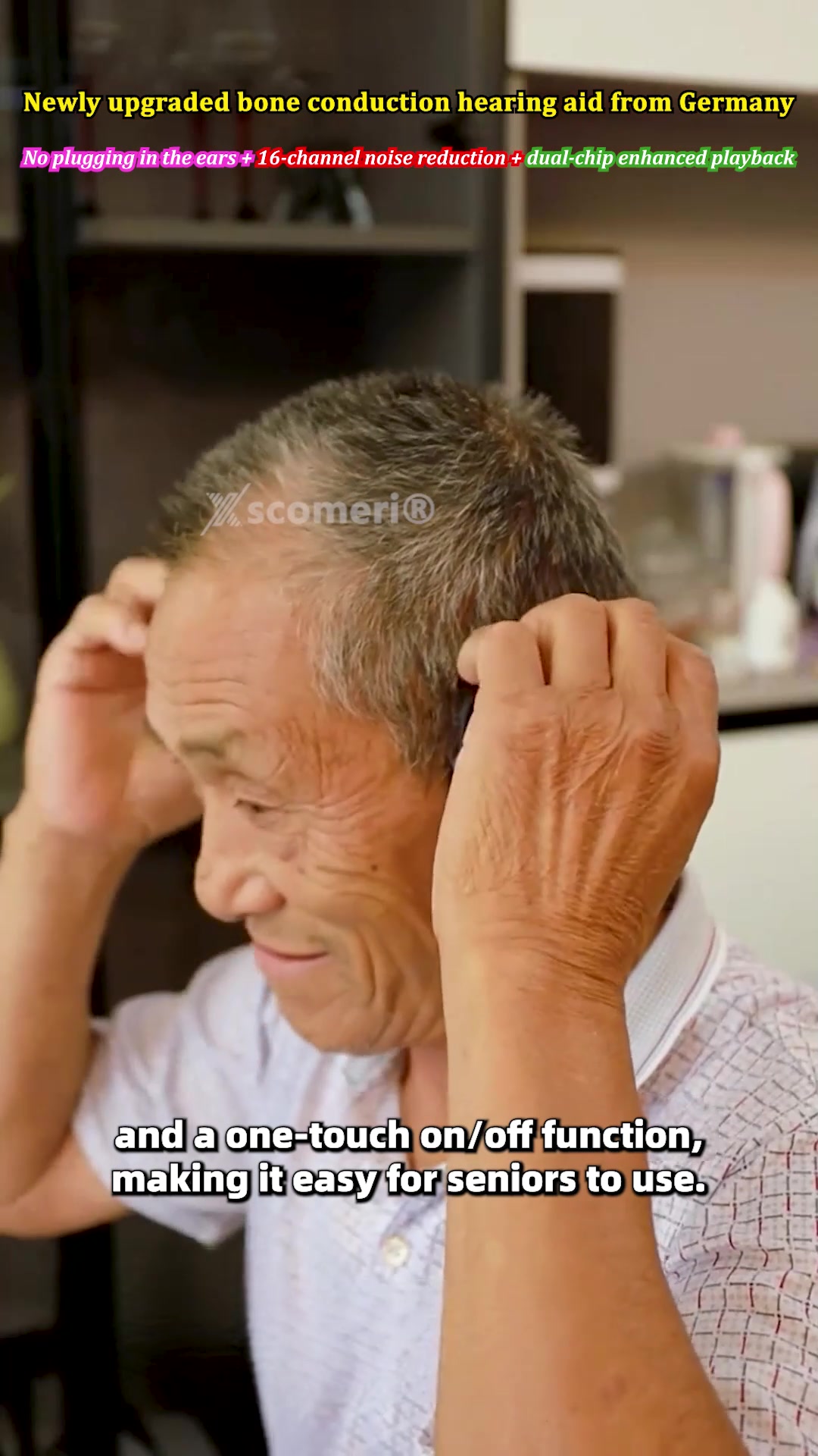 Bone Conduction Smart Hearing Aid Bluetooth Earphones