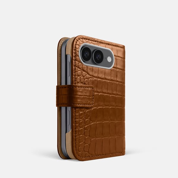 Folio Case For iPhone Duo In Exotic - Honey / Steel
