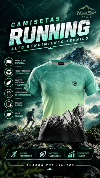 Camisetas Running Alto Rendimiento Técnico