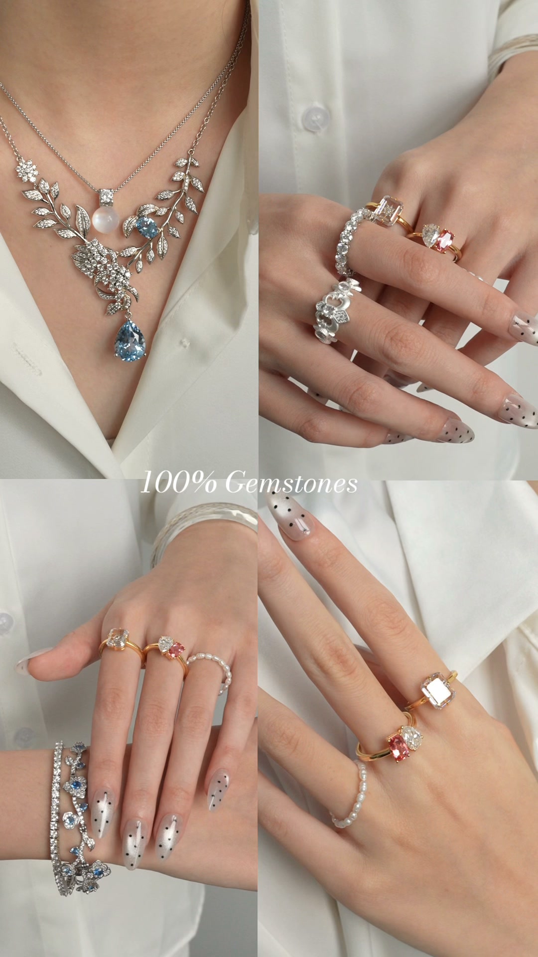 Let these gorgeous gems soothe your busy mind Create your dream jewelry stack today