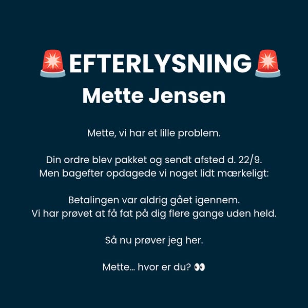 Mette, hvor er du?
