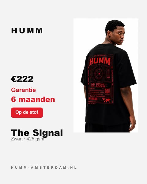 Anúncio de HUMM Amsterdam