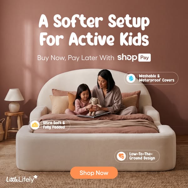A softer first big-kid bed