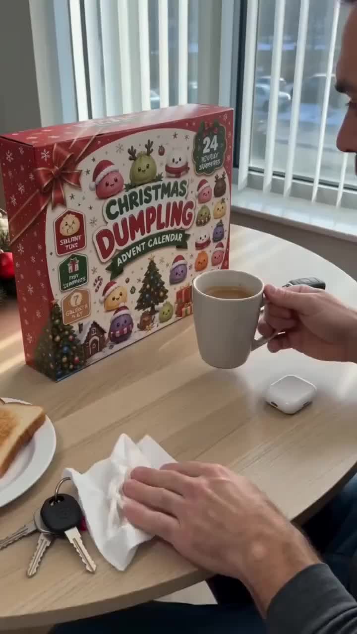 Christmas Dumpling Squishy Advent Calendar - 24 Surprise Toys Inside!