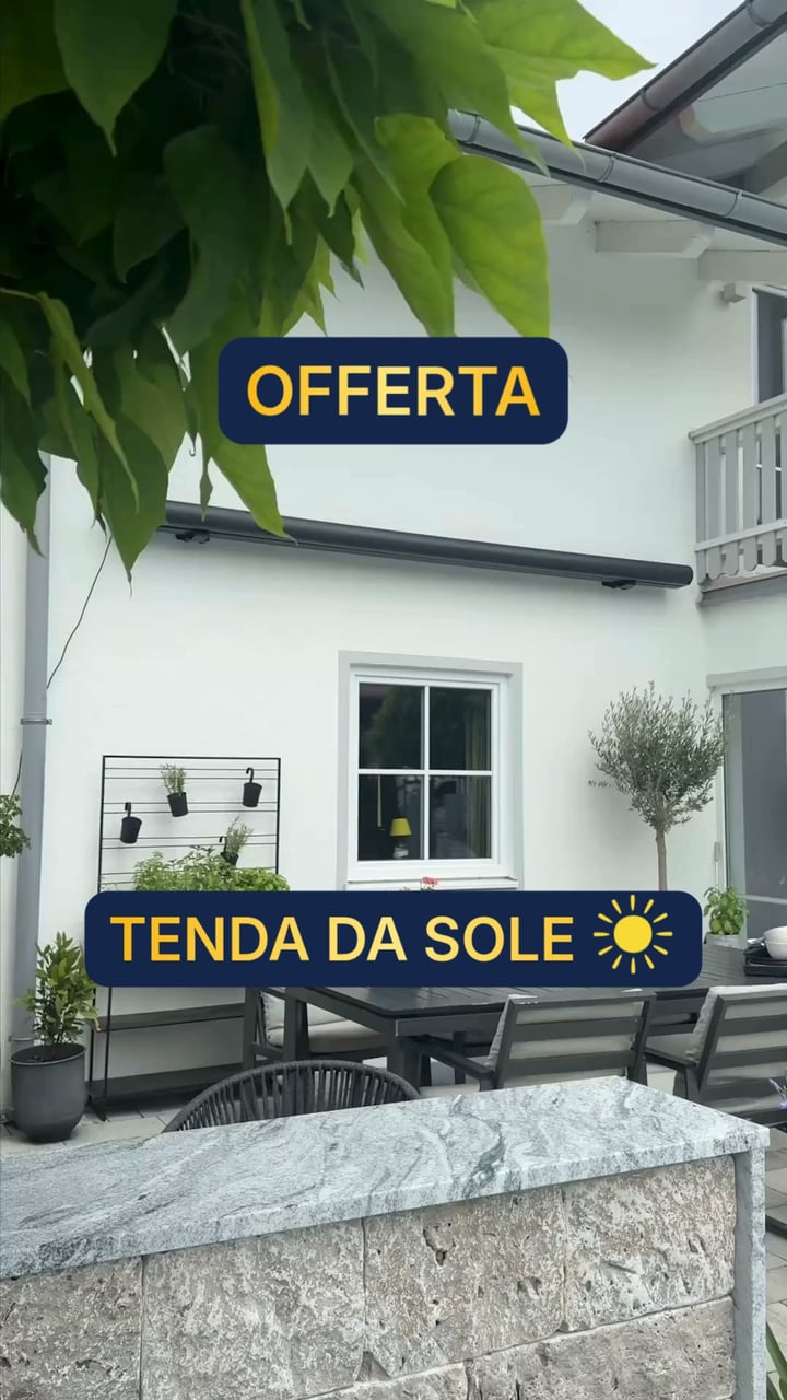 Nuove tende da sole. 10 anni di garanzia.