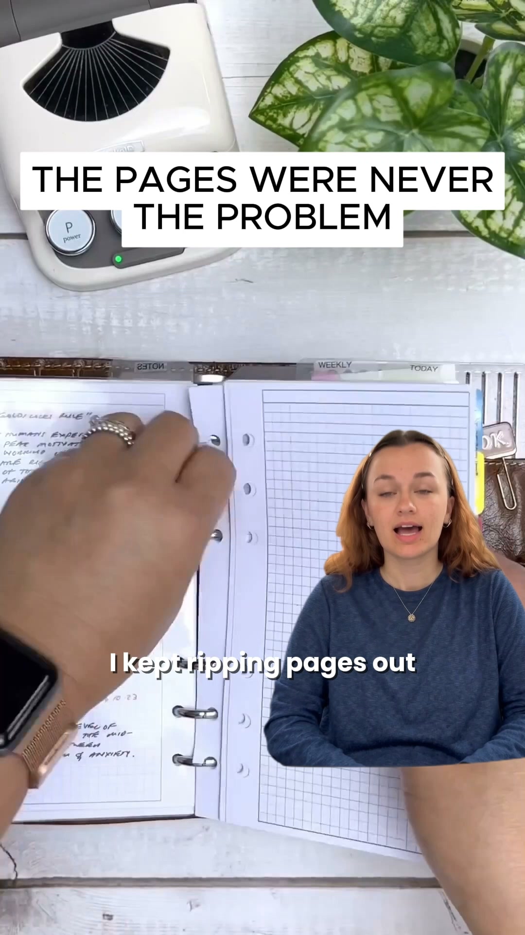 Stop ripping pages out. Punch them.