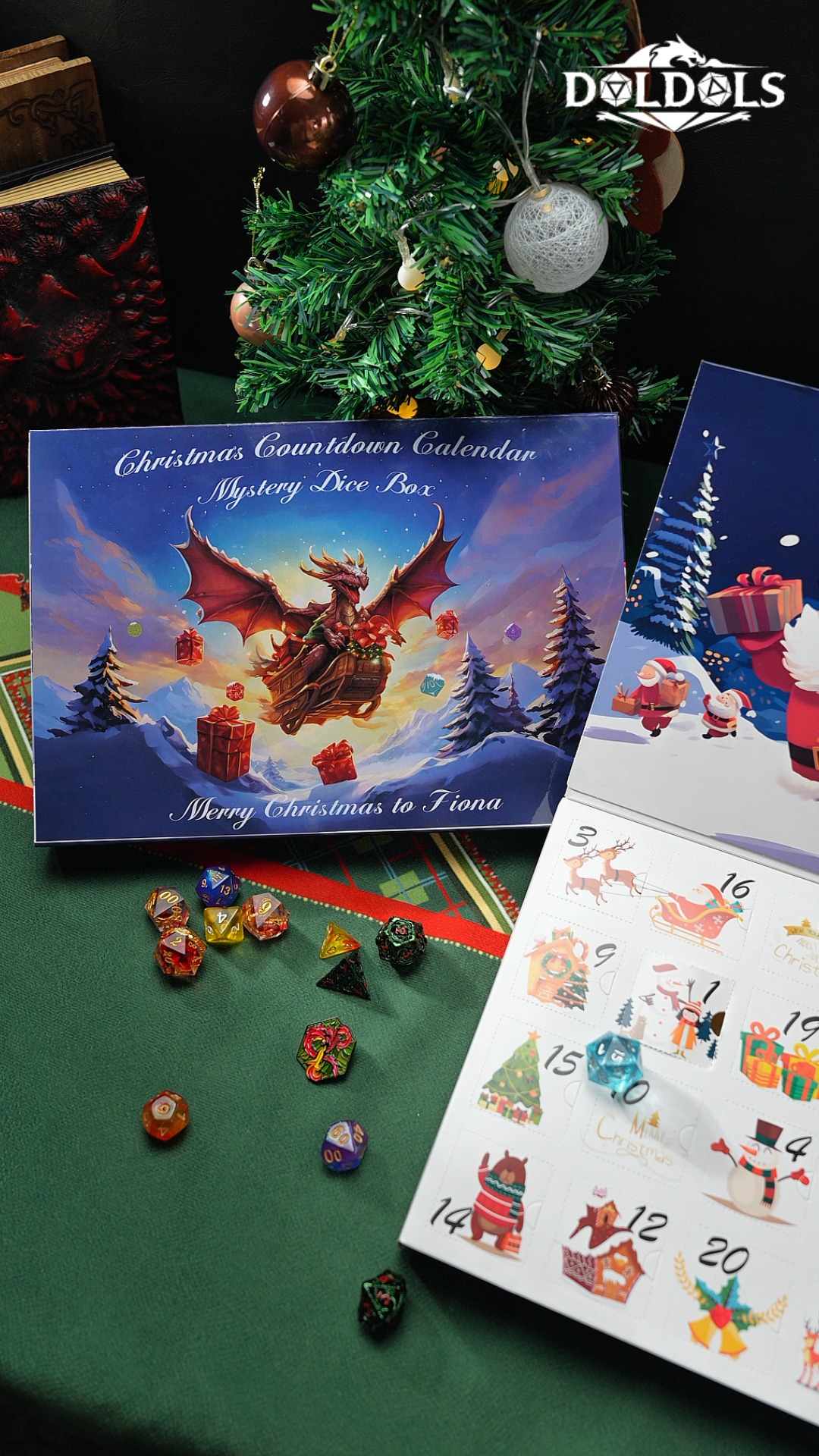 2024 Christmas Advent Calendar, Christmas Countdown Surprise, Random Dice Advent Calendar, Christmas Mystery Box, Christmas Gift For Teens