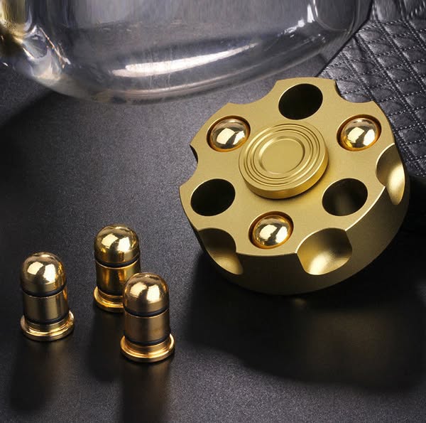 Revolver Fidget Spinner | Ultra-Silent Premium Metal EDC Toy