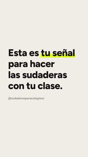 Esta es tu señal para hacer las sudaderas con tu clase