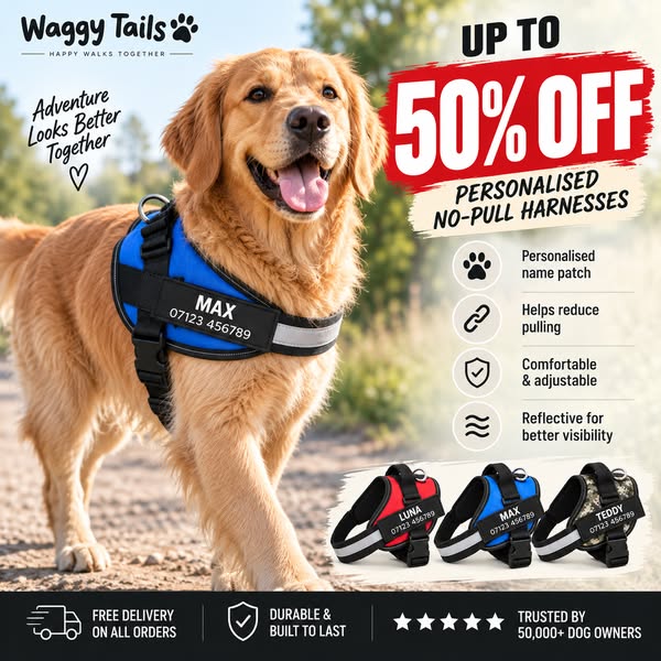 50% Off Dog Harnesses