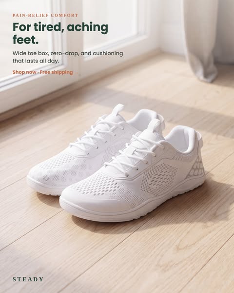All-Day Comfort For 55+ Feet