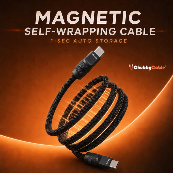 240W Magnetic Braided USB-C Fast Charging Cable | ChubbyCable