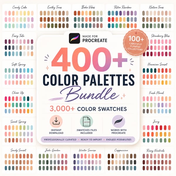 90% OFF Color Palette Bundle for Procreate