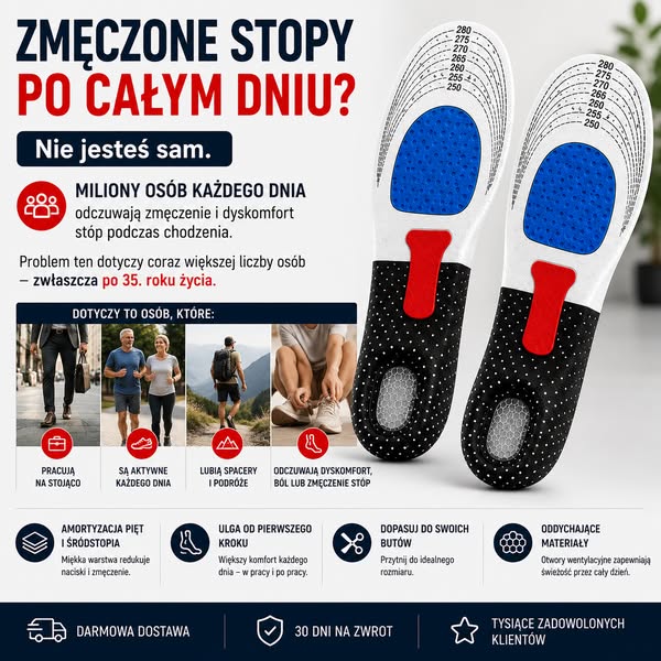 ORTOSTEP – Poczuj ulgę przy każdym kroku | Zestaw 1+1 GRATIS (2 PARY) – DODOMEK