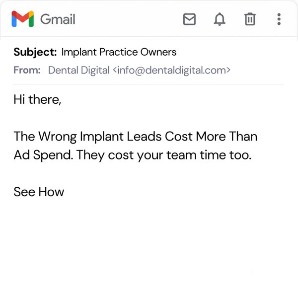 [dentists] get 3-5 new implant patients per month