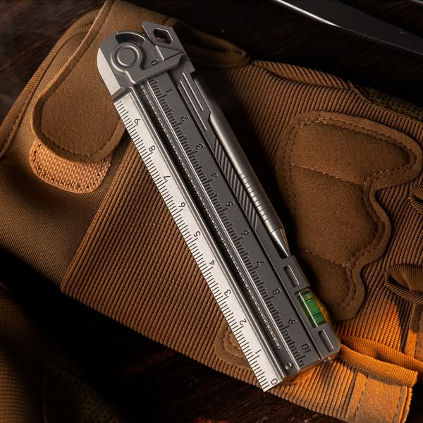 Ultralight Titanium Foldable Ruler