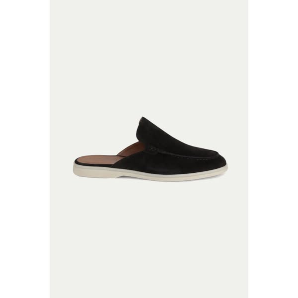 Black Suède Yacht Mule