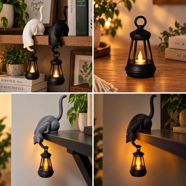 Playful Cat Light Decoration