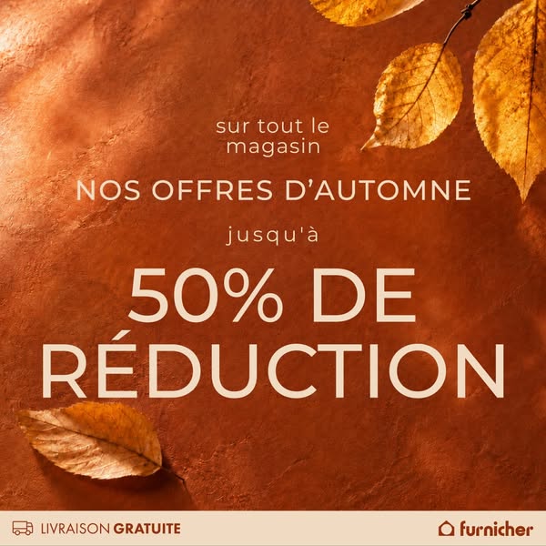 Offres d'automne. Jusqu'à -50%.
