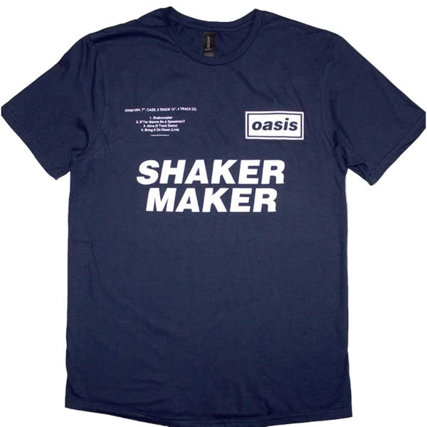 Official Oasis - Shakermaker Tracklisting - Navy