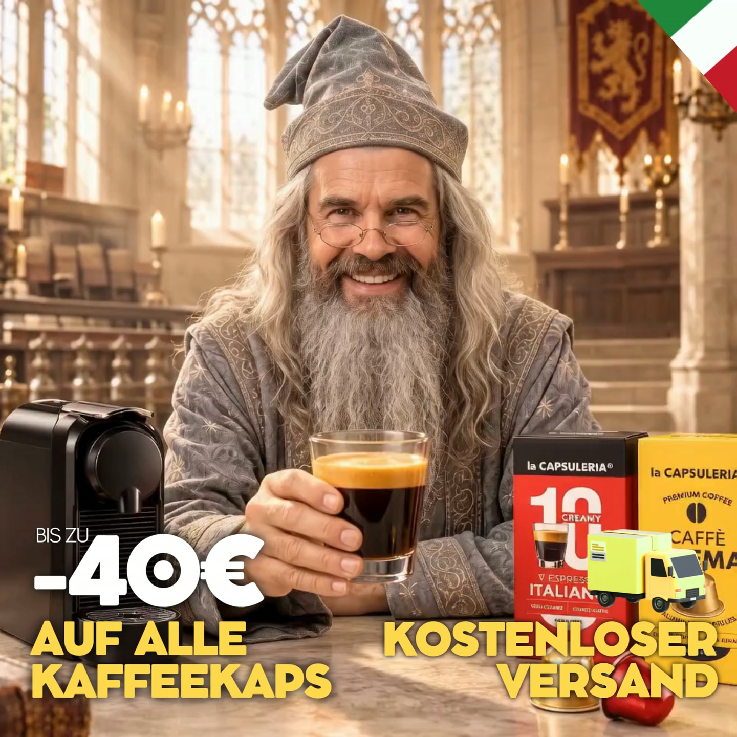La Capsuleria® probieren: Bis zu 40 € sparen