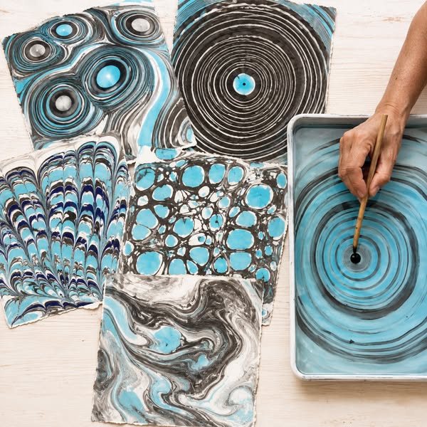 Learn the 900-Year-Old Japanese Art of Paper Marbling