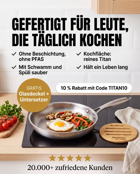 Die Pfanne fürs tägliche Kochen: ohne Beschichtung