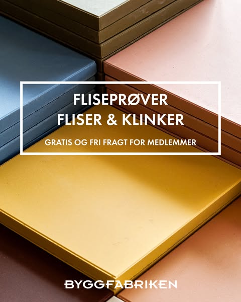 Gratis fliseprøver og fri fragt for medlemmer
