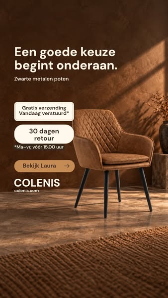 Kijk eerst onder de stoel