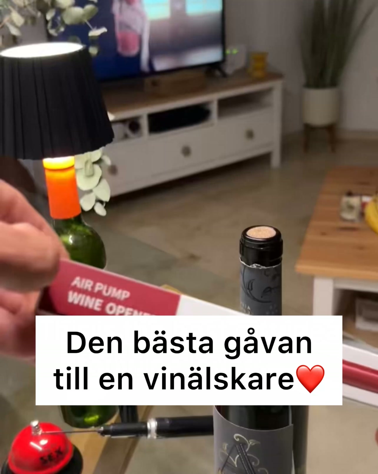 Öppna din vinflaska enkelt på bara några sekunder!