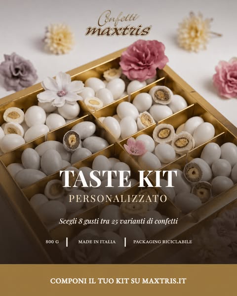 Conosci i gusti dei Confetti Maxtris®, li adorerai