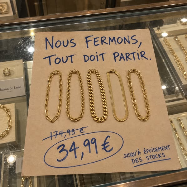 Dernières pièces disponibles ! Jusqu'à épuisement des stocks
