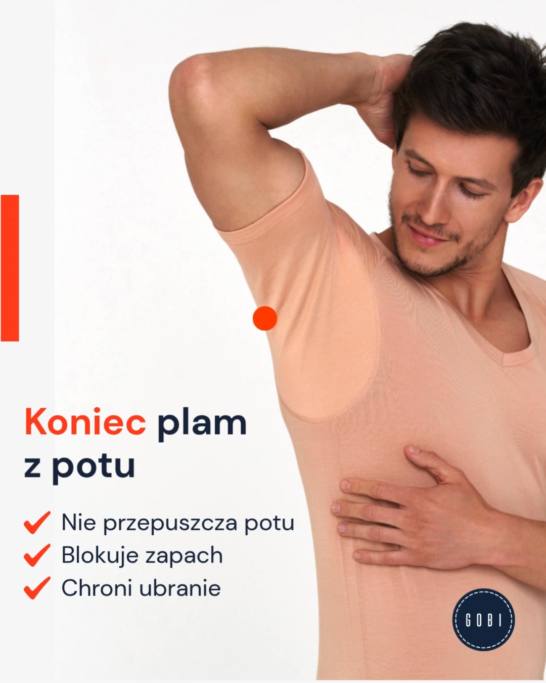 Koszulka Gobi pod koszulę przeciw poceniu