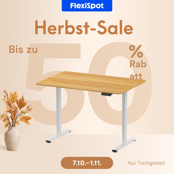 Höhenverstellbare Tischgestelle bis zu 50% Rabatt
