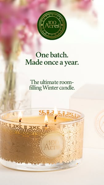A countryside escape in a candle.