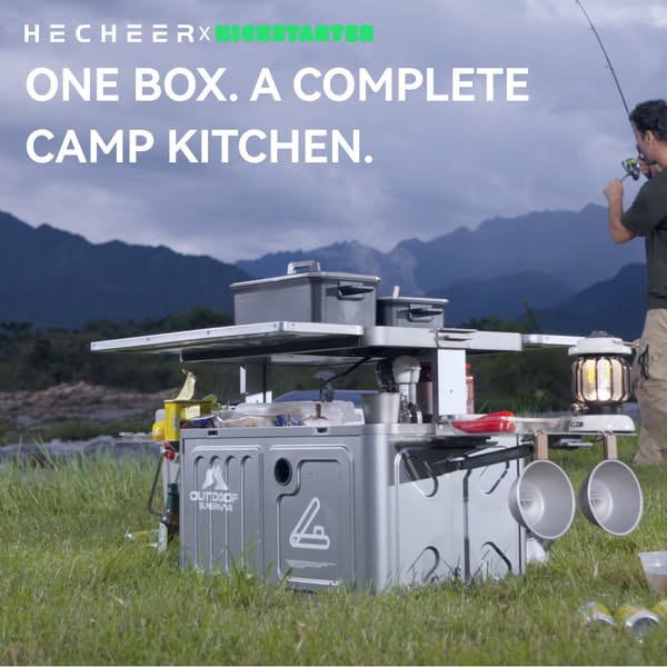 THE 1ST MODULAR CAMP KITCHEN: BOX TO FULL STATION IN SECONDS