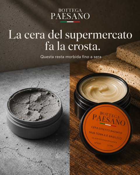 La cera del supermercato fa la crosta.