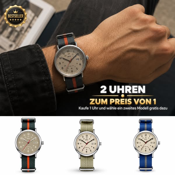 2 Uhren. 1 Preis.