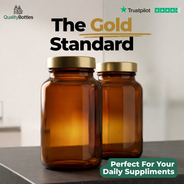 Premium Amber Jars for Your Supplement Range
