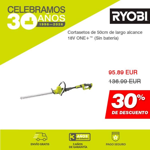 Cortasetos de 50cm de largo alcance 18V ONE+™ (Sin batería)