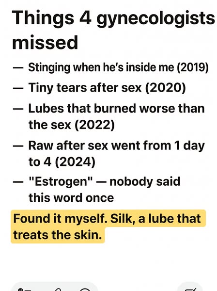 It's not a lube problem. It's a skin problem.