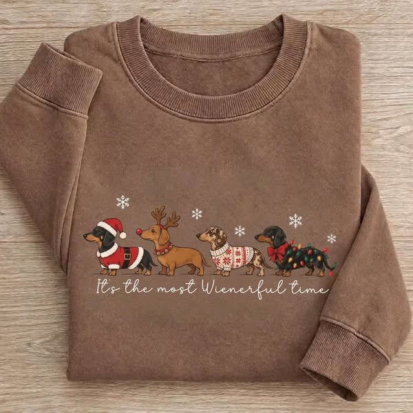 It’s the Most Wienerful Time Christmas Dachshund Sweatshirt