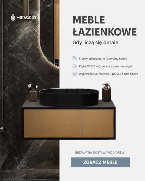 Meble do łazienki Miraggio | Ceny, recenzje