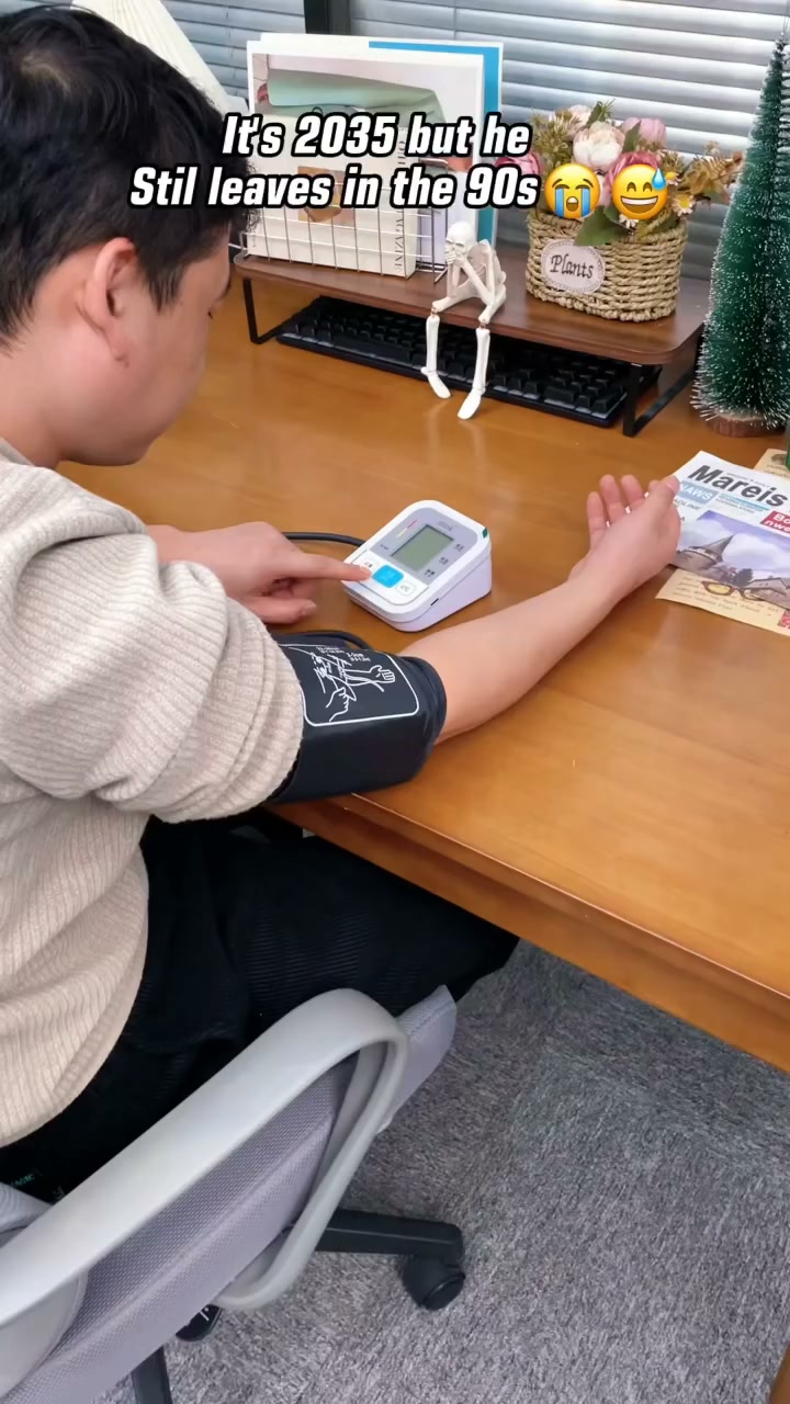 Wrist Blood Pressure Monitor – LED Display, Adjustable, Health Tracking