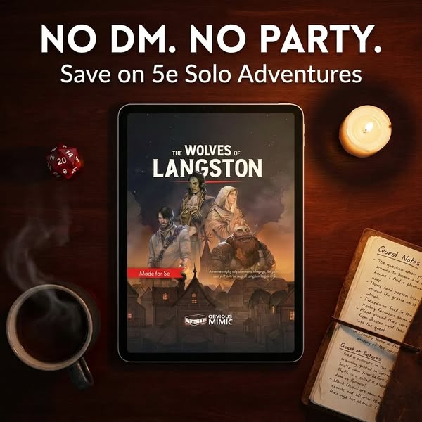 Bundle and Save on 5e Solo Adventures