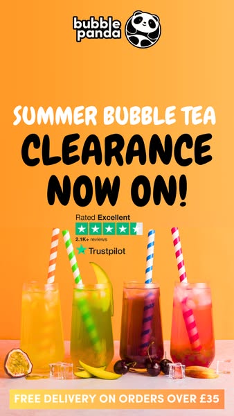 BIGGEST BUBBLE TEA CLEARANCE EVER