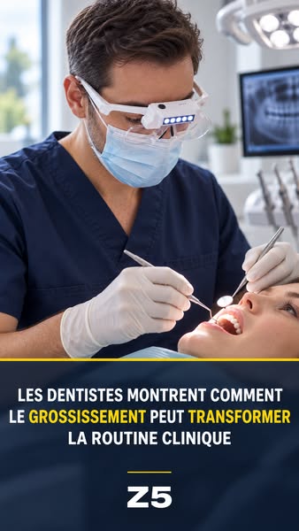 Loupe Z5 — grossissement et lumière, mains libres
