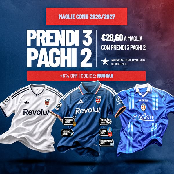 +8% sconto extra con il codice NUOVA8