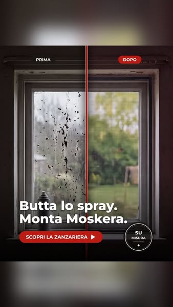Zanzariera per porta su misura