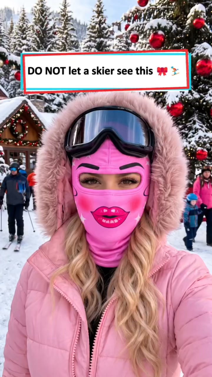 Custom Glam Lip Print Balaclava